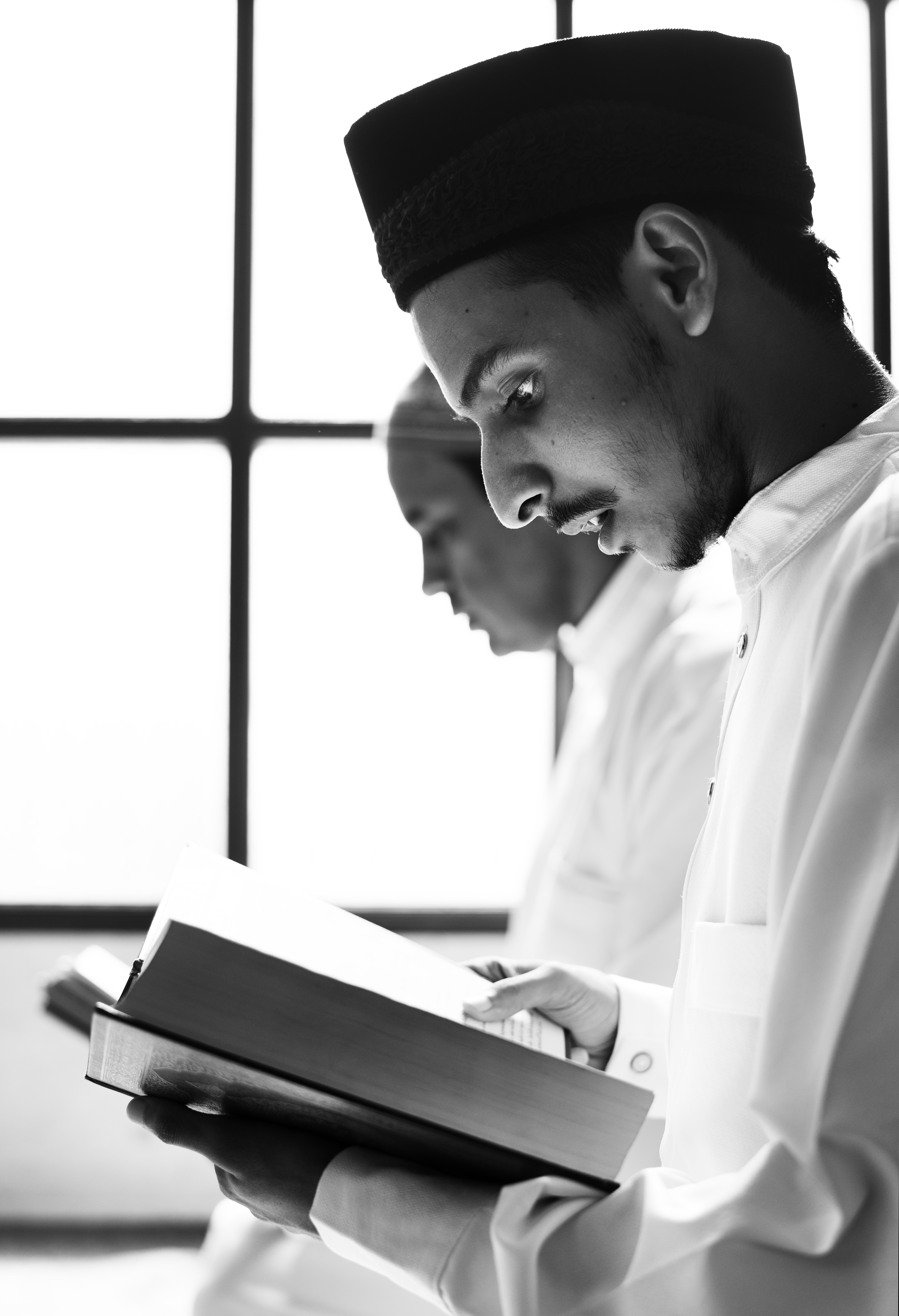 A student reciting from the Qur'an